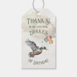 ラッキーダック1st誕生日パーティー ギフトタグ