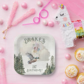 ラッキーダック1st誕生日パーティー ペーパープレート (パーティー)