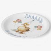 ラッキーダック1st誕生日パーティー ペーパープレート (アングル)