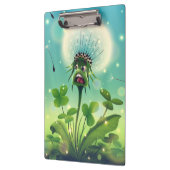 ラッキーダンデリオンと4つのリーフクローバー クリップボード (左)