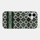 ラッキーチェッククローバーパターン iPhone 16ケース (裏面横)