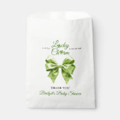 ラッキーチャームありがとうアイリッシュクローバーベビーシャワー フェイバーバッグ (正面)