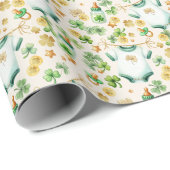 ラッキーチャームアイリッシュベイビーシャワーギフトラップ ラッピングペーパー (ロールコーナー)