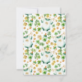 ラッキーチャームアイリッシュベビーシャワーサンキューカード サンキューカード (裏面)