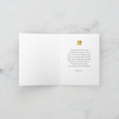 ラッキーチャームアイリッシュベビーシャワーサンキューカード サンキューカード (内部)