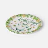 ラッキーチャームアイリッシュベビーシャワーパーティープレート ペーパープレート (アングル)