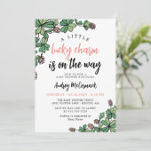 ラッキーチャームオンザウェイガールベビーシャワー 招待状 (スタンド正面)