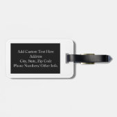 ラッキーチャームグリーン/ホワイトサークル ラゲッジタグ (裏面横)