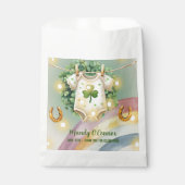 ラッキーチャームシャムロックとレインボーベビーシャワー フェイバーバッグ (正面)