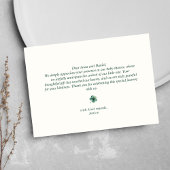 ラッキーチャームシャムロックハートベビーシャワー サンキューカード