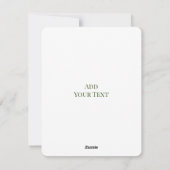 ラッキーチャームシャムロックヴィンテージかわいい幸せな新年 シーズンカード (裏面)