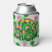 ラッキーチャームセントパトリックの日デザイン 缶クーラー (缶裏面)