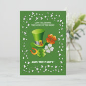 ラッキーチャームセントパトリックの日パーティー 招待状 (スタンド正面)