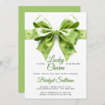 ラッキーチャームバウ聖パトリックの日の赤ちゃんシャワー