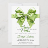 ラッキーチャームバウ聖パトリックの日の赤ちゃんシャワー 招待状 (正面)