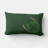 ラッキーチャームピローララッキーピローセントパトリックの装飾 ランバークッション (裏面)