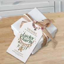 ラッキーチャームブレスレットベビーシャワーメッセージカード