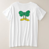 🌈ラッキーチャームプラスサイズティー プラスサイズTシャツ (デザイン裏面)