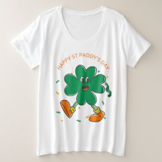 🌈ラッキーチャームプラスサイズティー プラスサイズTシャツ