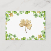 ラッキーチャームベビーおむつラッフルカード エンクロージャーカード (裏面)