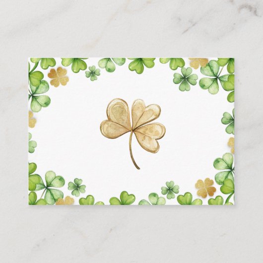 ラッキーチャームベビーおむつラッフルカード エンクロージャーカード (裏面)