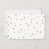 ラッキーチャームベビーシャワーおむつラッフルカード 招待状 (裏面)