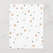 ラッキーチャームベビーシャワーブックベビーカード 招待状 (裏面)