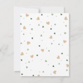 ラッキーチャームベビーシャワーブックベビーカード 招待状 (裏面)