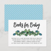 ラッキーチャーム本男の赤ちゃんベビーシャワー エンクロージャーカード (正面/裏面)