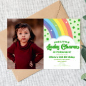 ラッキーチャーム聖パトリックの日の誕生日パーティー 招待状