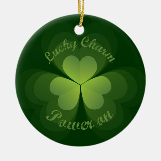 ラッキーチャーム電源オン セラミックオーナメント (正面)