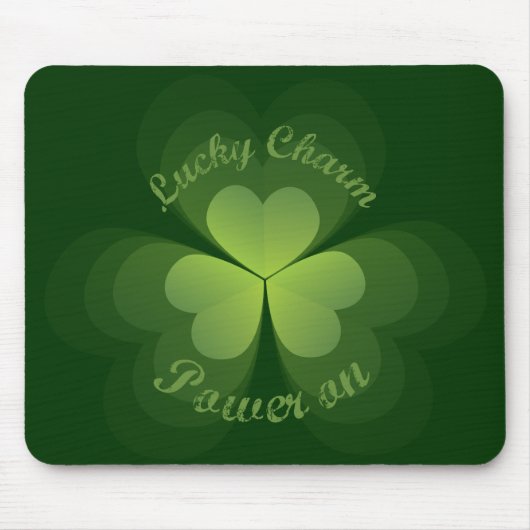 ラッキーチャーム電源オン マウスパッド (正面)