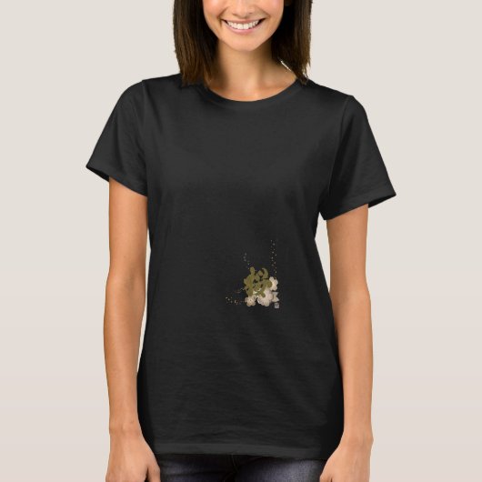 ラッキーチャーム_Amulet_Kanji_Kanji_桜_005 Tシャツ (正面)