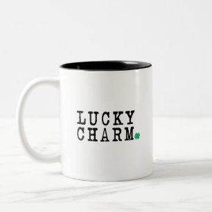 ラッキーチャームSt patricks dayラッキークローバー ツートーンマグカップ