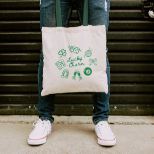 ラッキーチャームSt patricks dayラッキークローバー トートバッグ