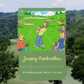 ラッキーティーオフ – ゴルフカおもしろいートゥーン ゴルフタオル