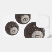 ラッキーディスコ8ダーク、ラッキーディスコボール、スヌッカー iPhoneケース (裏面横)