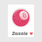 ラッキーディスコ8ピンク、ラッキーディスコボール、アーファンキート シール (シート)