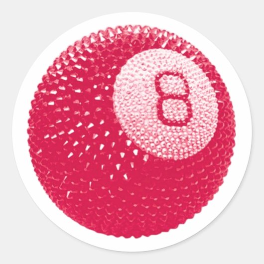 ラッキーディスコ8ピンク、ラッキーディスコボール、アーファンキート ラウンドシール (正面)