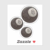 ラッキーディスコ8 PINK, Lucky 8 disco Ball, Snooker シール (シート)