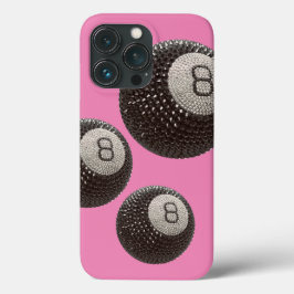 ラッキーディスコ8 PINK, Lucky 8 disco Ball, Snooker iPhone 13 Proケース