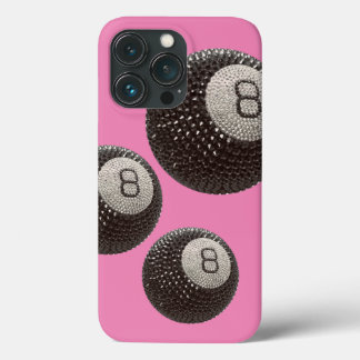 ラッキーディスコ8 PINK, Lucky 8 disco Ball, Snooker iPhone 13 Proケース