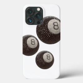 ラッキーディスコ8 PINK, Lucky 8 disco Ball, Snooker iPhone 13 Proケース