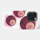 ラッキーディスコ8 PINK, Lucky 8 disco Ball, Snooker iPhoneケース (裏面横)