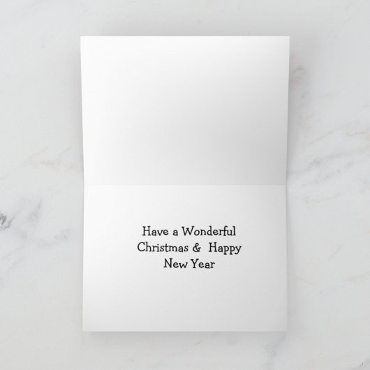 ラッキーディップおもしろいダイビングメリークリスマスカード シーズンカード (内部)