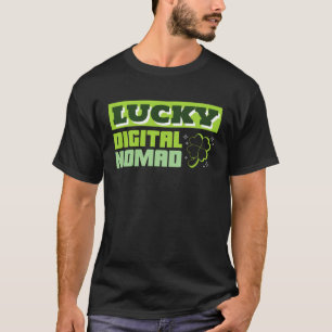 ラッキーデジタルノマッドセントパトリックsデイワーキングアバラ tシャツ