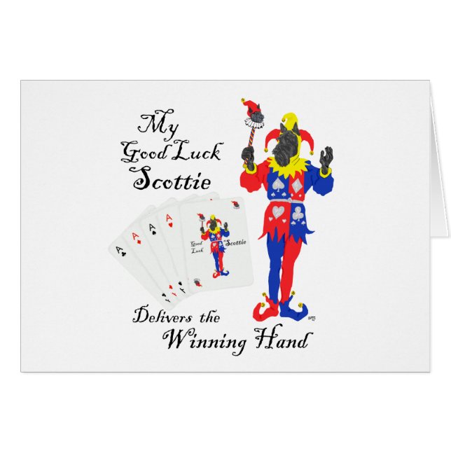 ラッキートランプのポーカースコティッシュテリア (正面横)