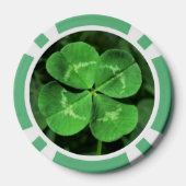 ラッキートランプのポーカーチップスインフォーリーフクローバーデザイン ポーカーチップ (裏面)