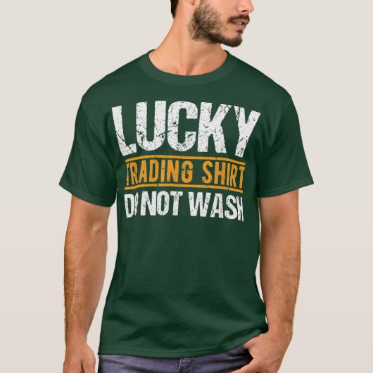 ラッキートレーディングシャツ株式市場の投資家トレーダー Tシャツ (正面)