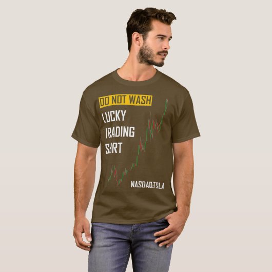 ラッキートレーディングテスラストック牛を洗わない Tシャツ (正面フル)